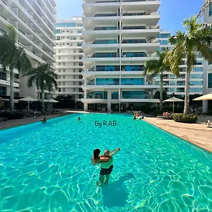 Apartamento Playa Boquilla-morros- Apto Cerca Americas Dentro De H Sonesta, Cartagena